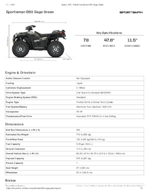 ATVk és Quadok Polaris Sportsman 850