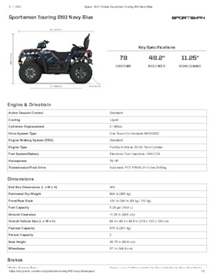 ATVk és Quadok Polaris Sportsman touring 850 