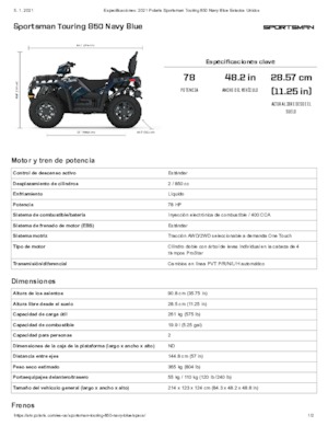 ATVk és Quadok Polaris Sportsman touring 850 