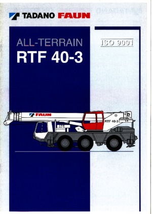 Autódaruk Tadano RTF 40-3 (9,6t)