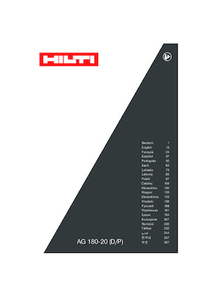 Sarokcsiszolók Hilti AG 180-P