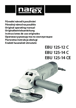 Sarokcsiszolók Narex EBU 125-12 C