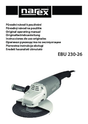 Sarokcsiszolók Narex EBU 230-26