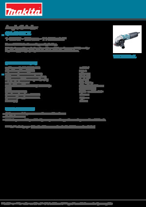 Sarokcsiszolók Makita GA4040CZ