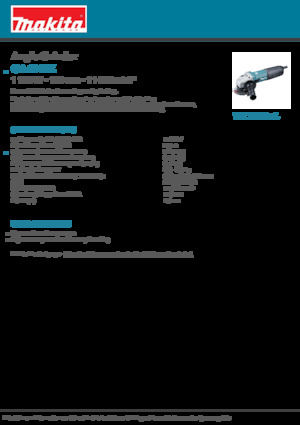 Sarokcsiszolók Makita GA4040Z