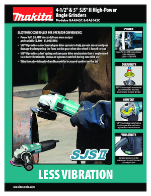 Sarokcsiszolók Makita GA4542C