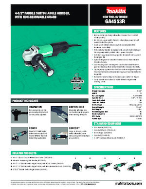 Sarokcsiszolók Makita GA4553R 