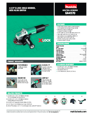 Sarokcsiszolók Makita GA4570