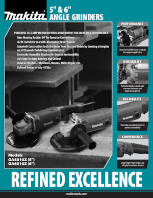 Sarokcsiszolók Makita GA6010Z