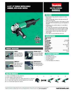 Sarokcsiszolók Makita GA5052 