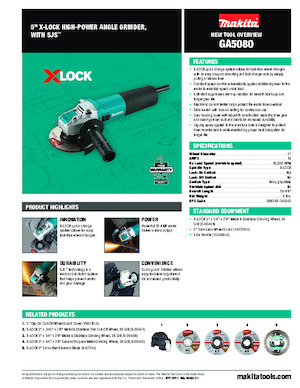 Sarokcsiszolók Makita GA5080