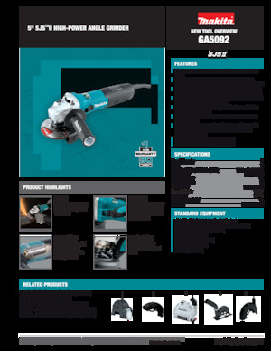 Sarokcsiszolók Makita GA5092