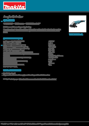 Sarokcsiszolók Makita GA6010