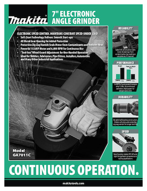 Sarokcsiszolók Makita GA7011C