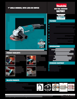 Sarokcsiszolók Makita GA7081