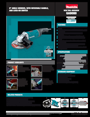Sarokcsiszolók Makita GA9080