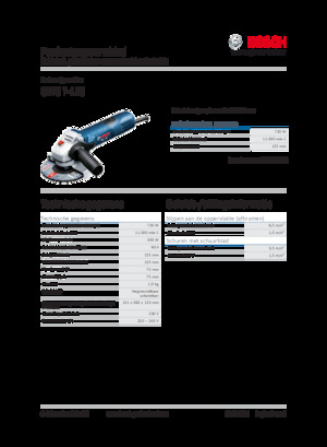 Sarokcsiszolók Bosch GWS 7-125