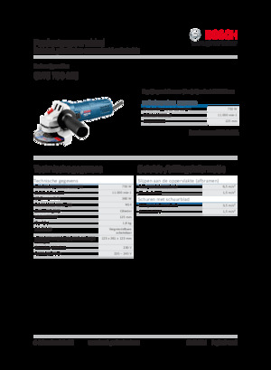 Sarokcsiszolók Bosch GWS 750 (125 mm)