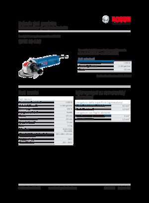Sarokcsiszolók Bosch GWX 10-125