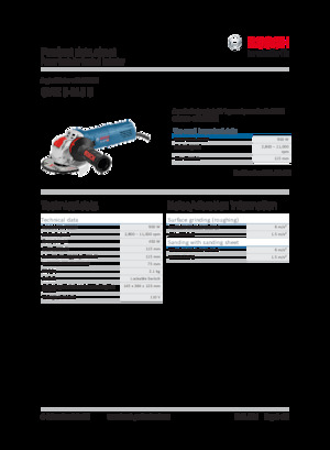 Sarokcsiszolók Bosch GWX 9-115 S