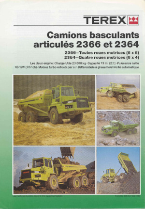 Csuklóvázas dömperek Terex 2366