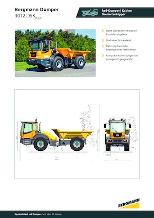 Csuklóvázas dömperek Bergmann 3012DSK Plus