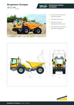 Csuklóvázas dömperek Bergmann 3012HK Plus