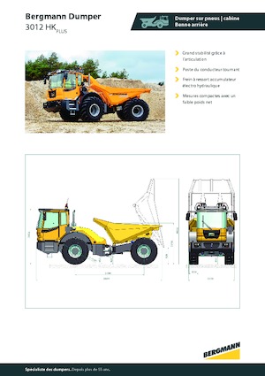 Csuklóvázas dömperek Bergmann 3012HK Plus