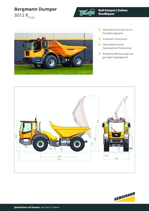 Csuklóvázas dömperek Bergmann 3012R Plus