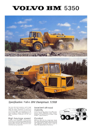 Csuklóvázas dömperek Volvo 5350