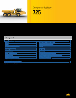 Csuklóvázas dömperek Caterpillar 725