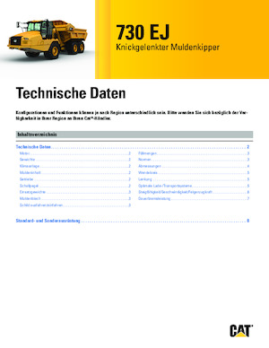 Csuklóvázas dömperek Caterpillar 730 EJ