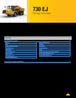 Csuklóvázas dömperek Caterpillar 730 EJ