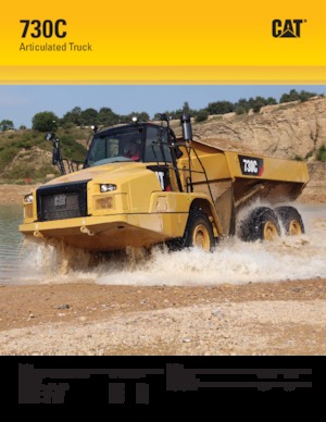 Csuklóvázas dömperek Caterpillar 730C