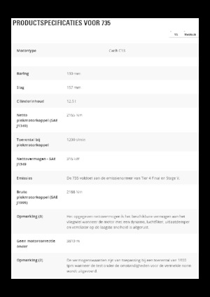 Csuklóvázas dömperek Caterpillar 735-04A