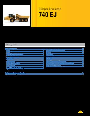 Csuklóvázas dömperek Caterpillar 740 EJ