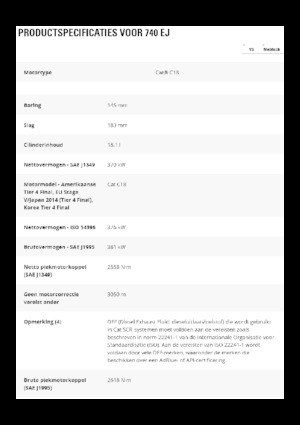 Csuklóvázas dömperek Caterpillar 740 EJ