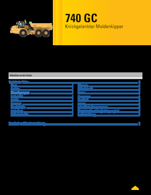 Csuklóvázas dömperek Caterpillar 740 GC
