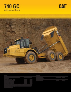 Csuklóvázas dömperek Caterpillar 740 GC