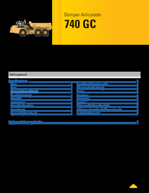 Csuklóvázas dömperek Caterpillar 740 GC