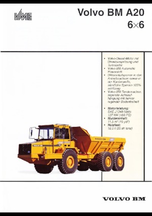 Csuklóvázas dömperek Volvo A 20 6x6