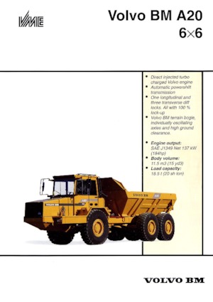 Csuklóvázas dömperek Volvo A 20 6x6