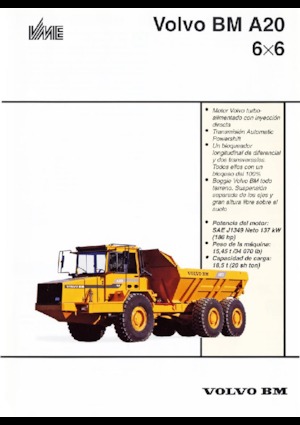 Csuklóvázas dömperek Volvo A 20 6x6