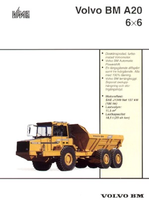 Csuklóvázas dömperek Volvo A 20 6x6