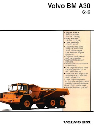 Csuklóvázas dömperek Volvo A 30  6x6