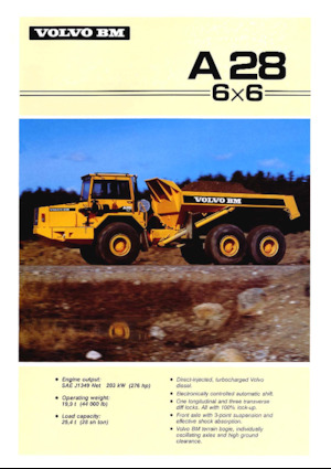 Csuklóvázas dömperek Volvo A28 (6x6)