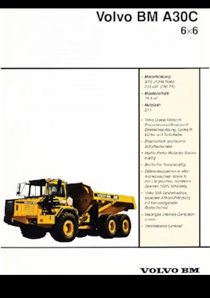 Csuklóvázas dömperek Volvo A30C 6x6