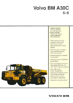 Csuklóvázas dömperek Volvo A30C 6x6