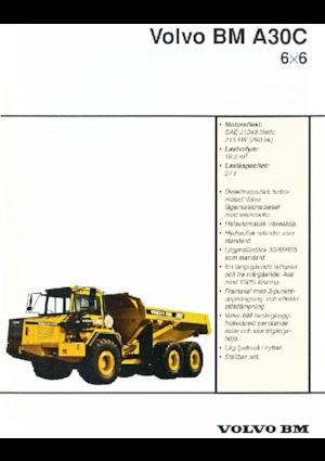 Csuklóvázas dömperek Volvo A30C 6x6
