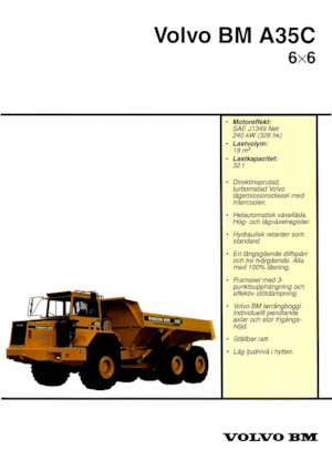 Csuklóvázas dömperek Volvo A35C 6x6